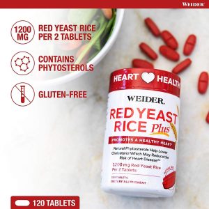 Weider Red Yeast Rice Plus 1200 mg 240 3